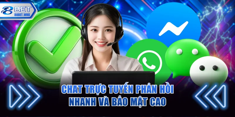 Chat trực tuyến phản hồi nhanh và bảo mật cao